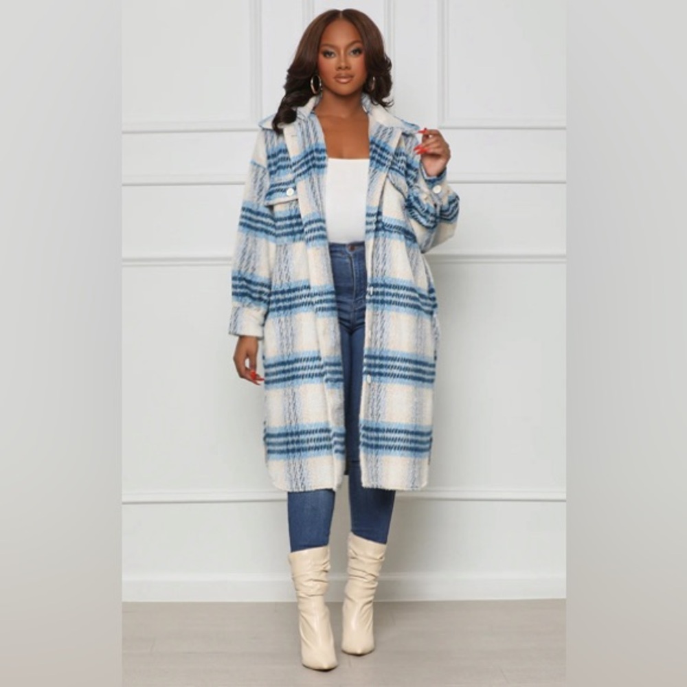 Oversized Plaid Jacket